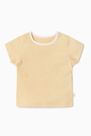 Ribbed Short Sleeve T-Shirt